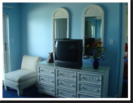 dresser in guest bedroom